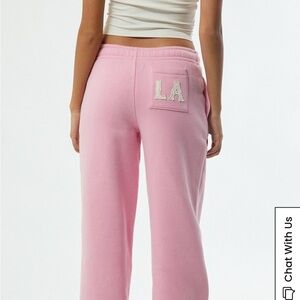 PacSun Pink Wide Leg Pants